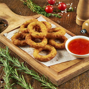 Wings Nuggets and Onion Rings